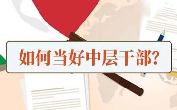 医院中层干部管理心得体会7篇