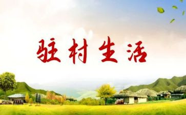 驻村工作上半年总结5篇